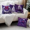 Home Decor Christmas-Themed Pillows With Snowy Patterns Pattern Cushion Cover Suitable For Sofa Bedroom Car Pillow Cover