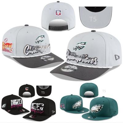 Eagles Team Commemorative Cap, Rugby League Flat-brim Cap, Embroidered Adjustable Cap, Curved-brim Baseball Cap