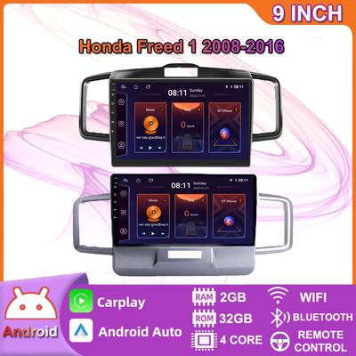 Android Auto Stereo Radio Für Honda Freed 1 2008-2016 Auto Multimedia-Player DVD Lautsprecher Head Unit Audio WIFI 1 + 16GB