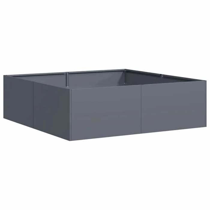 VidaXL Anthracite Planter 100x100x30 Cm Steel 860810