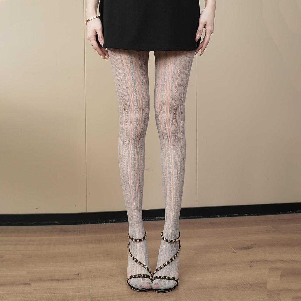 Slimming tights with retro patterns, versatile thin tights for hot girls