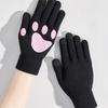 Warm Toe Bean Gloves Thick Stylish Mitten Gloves Full Finger Lovely Handwear Stylish Thicken Gloves for Girl Women