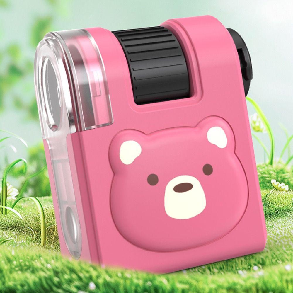 LED Flashlight 80x Mini Microscope Pocket Size Pocket Microscope Science Portable Microscope Boys