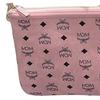 MCM Visetos Logo Zip Closure Coated Canvas Shoulder Crossbody Bag Medium Women bags Pink MYZAAVI02PZ001