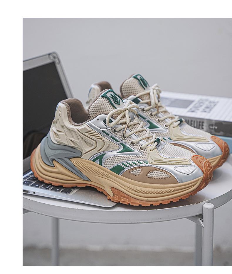 Rattlesnake Men's Height-Increasing Breathable Mesh Sneakers - 2025 Autumn Collection