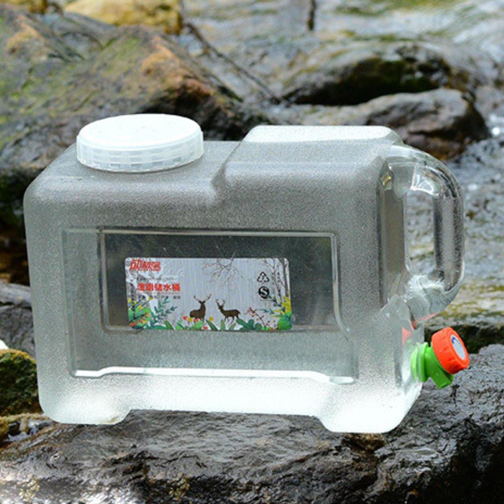 Camping Water Container Carrier Extension Hose Large Capacity Storage Jug with Spigot for