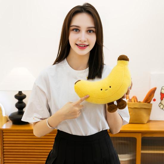 Banana Doll Soft Plush Toy High Elastic Skin-Friendly Cute Cuddle Pillow Cushion Nap Pillow Gift for