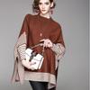 Spring and Autumn Bat Sleeve Cloak Pullover Sweater Shawl Thin Loose Sweater Women Versatile Temperament Loose Sweater Pullover