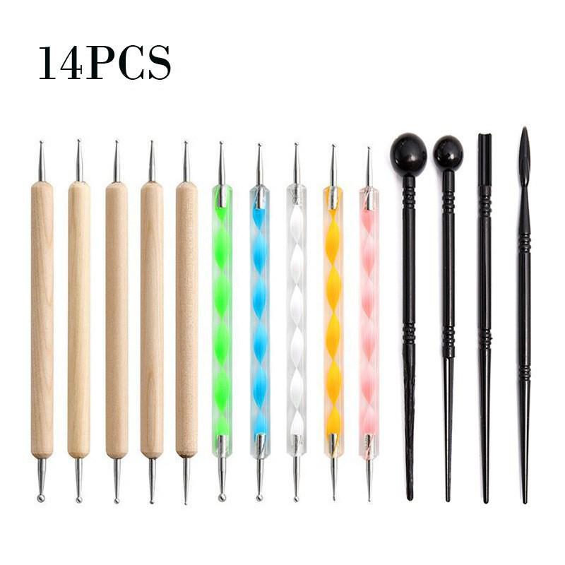 16-Piece Double-Ended Clay Shaping and Carving Tool Set