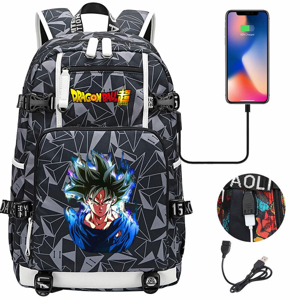 Riman Dragon Ball Wukong USB Teen Student School Bag Men's and Women's Leisure Large Capacity Travel Backpack