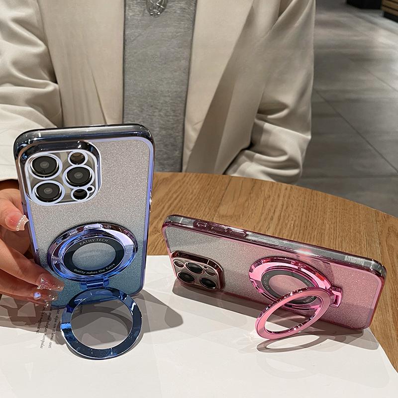 Luxury Magnetic Suction Stand Phone Case for OPPO Reno 11 10 9 8 12 Pro Find X7 6 Pro A 97 96 95 94 93 Anti Drop Bracket Shell