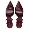 Zara Elegant Patent Leather Pointed Toe Ankle Strap Stiletto Heels Women Heels Crimson 12235510-38