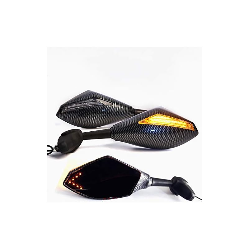 Motorcycle Rear Mirror LED Turn Signals for GSXR 600, 750, 1000, 1100, GSX1300R, Hayabusa, GSF 1200