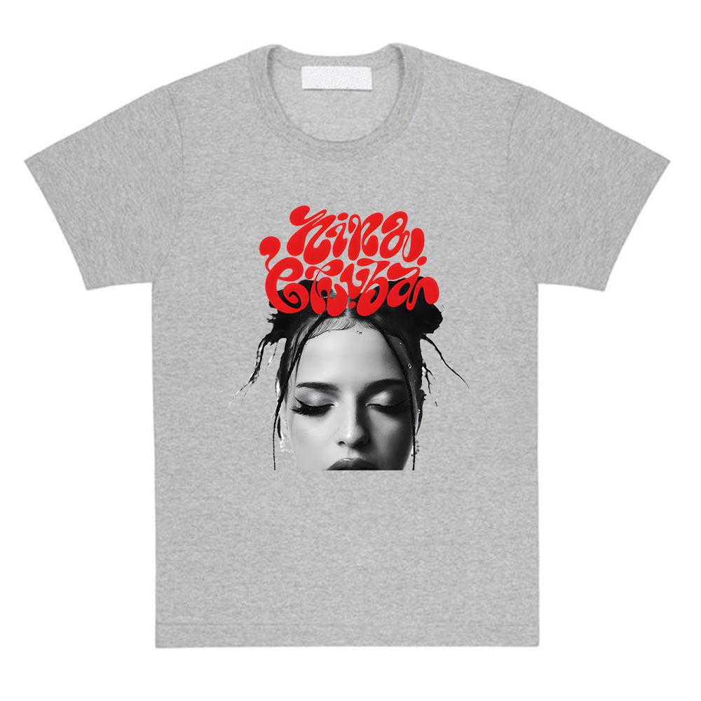 Nina Chuba Printing Tshirts Short Sleeve Cotton Round Neck Tshirt Summer Soft High Quality Grunge Clothes Unisex Streetwear Tee