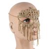Indian Rhinestone Tassels Face Veil Women Prom Party Mask Fringe Headband Bridal Veils Sexy Facial Accessories Jewelry