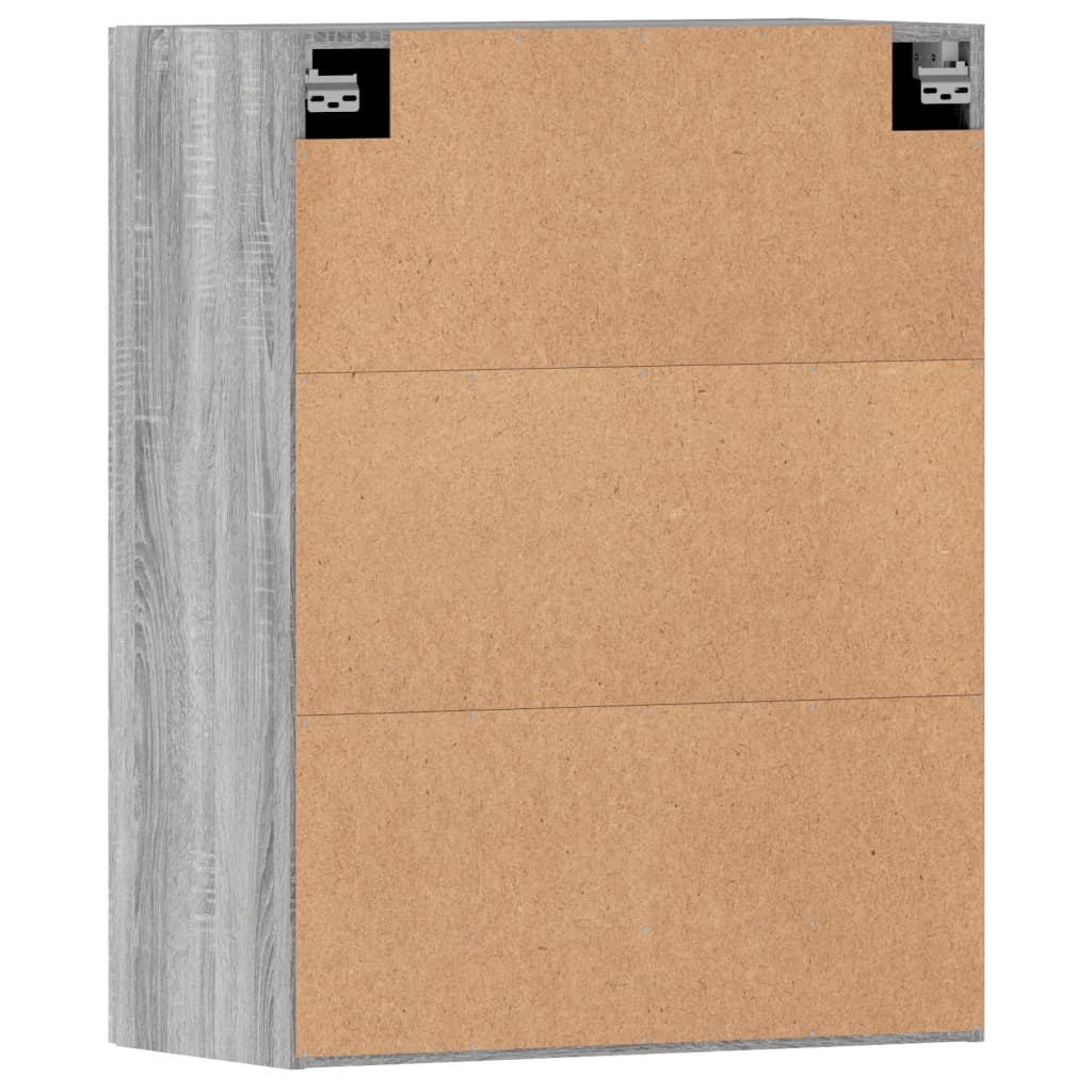 Wall Cabinets 2 pcs Grey Sonoma Wood Based Material