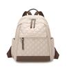Rhomboid Quilted Backpack Women's Large Capacity Backpack