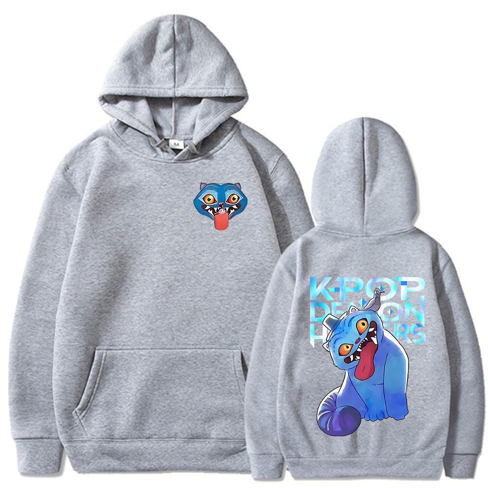 KPop Demon Hunters Movie Derpy Tiger 2025 New Movie Hoodies Fashion Harajuku Hooded Sweatshirt Men Women Fleece Casual Pullover