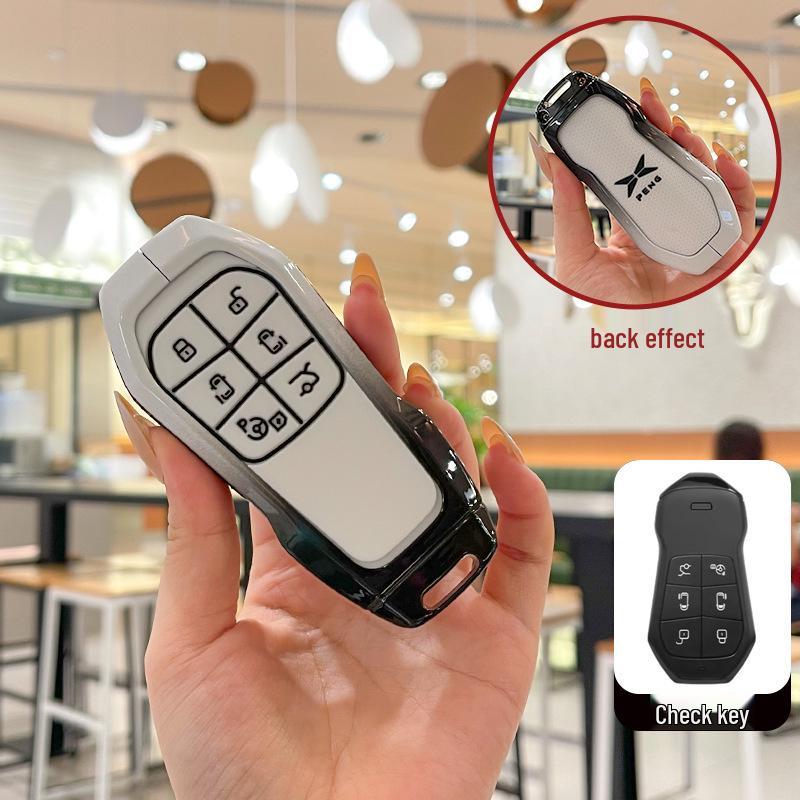 XPeng X9 Flip Key: Protective Case, Cover, Keychain Decoration/Modification