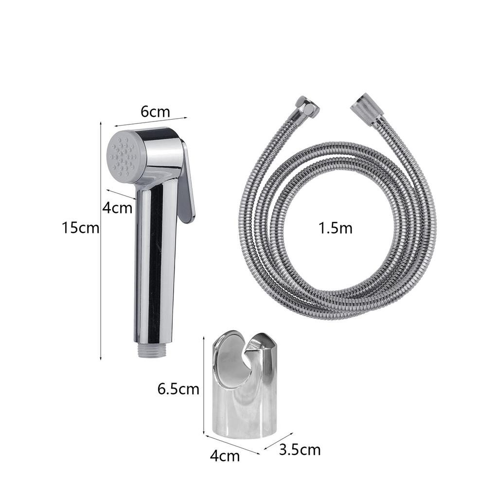 Bathroom Hand Held Bidet Shower Water Pressure Control with Hose