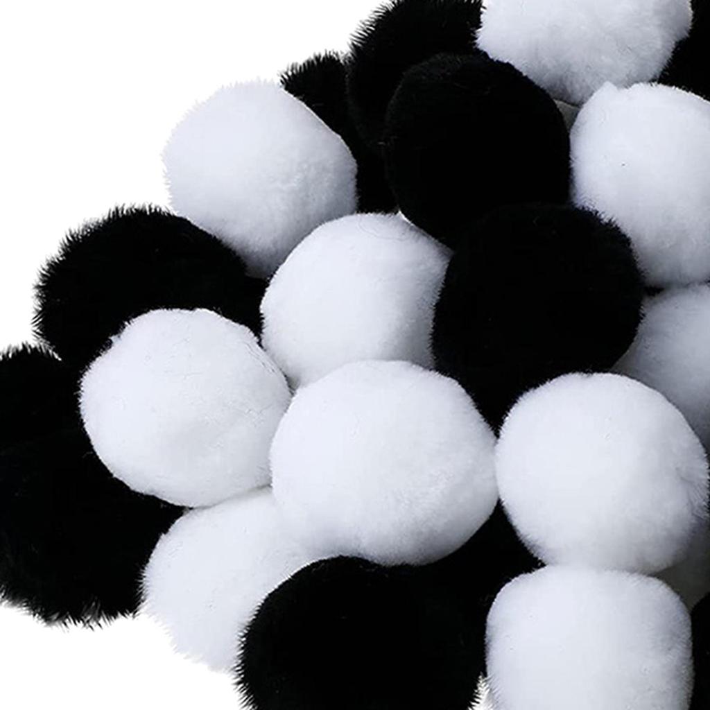 Balls - 30pcs Pompoms for Arts Craft DIY Projects Key Toys Christmas Wedding Party Home Decor