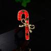 Korean Style Christmas Brooch Snowman Christmas Tree Brooch Cute Enamel Rhinestone Brooches  Girls