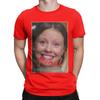 Men T-Shirts Pearl Phrase Horror Movie Halloween Leisure Cotton Tees Short Sleeve T Shirt Round Collar Tops Plus Size