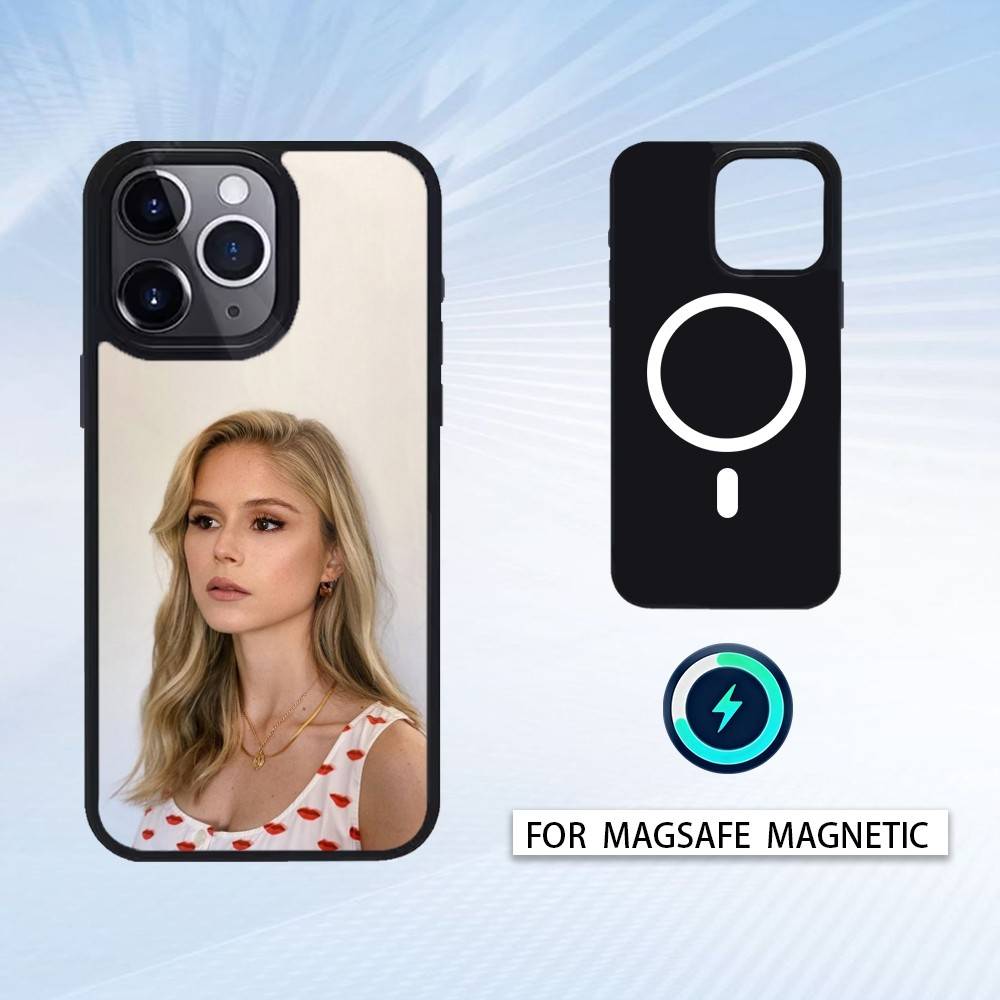 E-Erin Moriarty Phone Case Magnetic For iPhone17 16 15 14 13 12 Pro Max For Magsafe Wireless Charging Cover