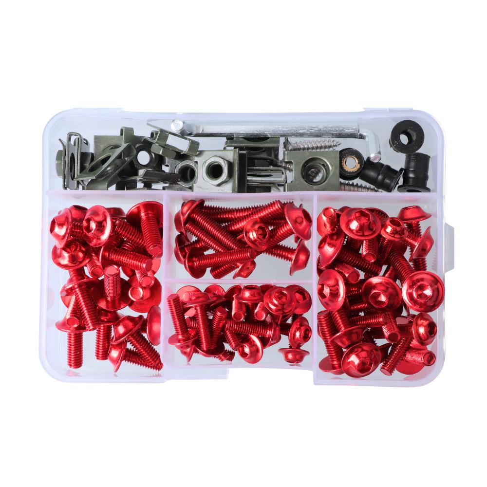 177pcs M5/M6 Screws Motorcycle Aluminum Fairing Bolt Windshield Cover Screws For Honda Kawasaki YAMAHA BMW SUZUKI CBR600RR 900RR