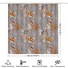 Decorative Shower Curtain With Mushroom Leaf Pattern Modern Home Bathroom Liner Set For Kitchen Or Bath Accessories (180X240Cm)