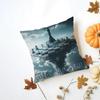 chess Cushion Cover Iceland Washable Linen Soft  for Daily Sofa Bed Home Room Decor