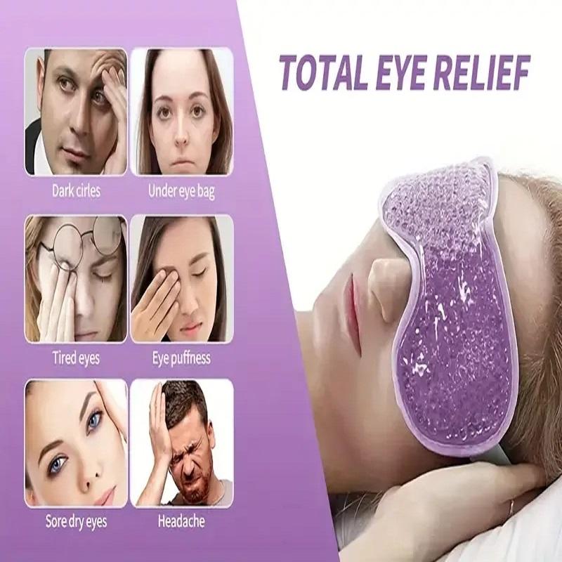 Wiederverwendbare Kühlende Augenmaske für Geschwollene Augen, Migräne-Linderung und Augenermüdung - Gel-Augenmaske mit Kältetherapie und Augen-Eispackung