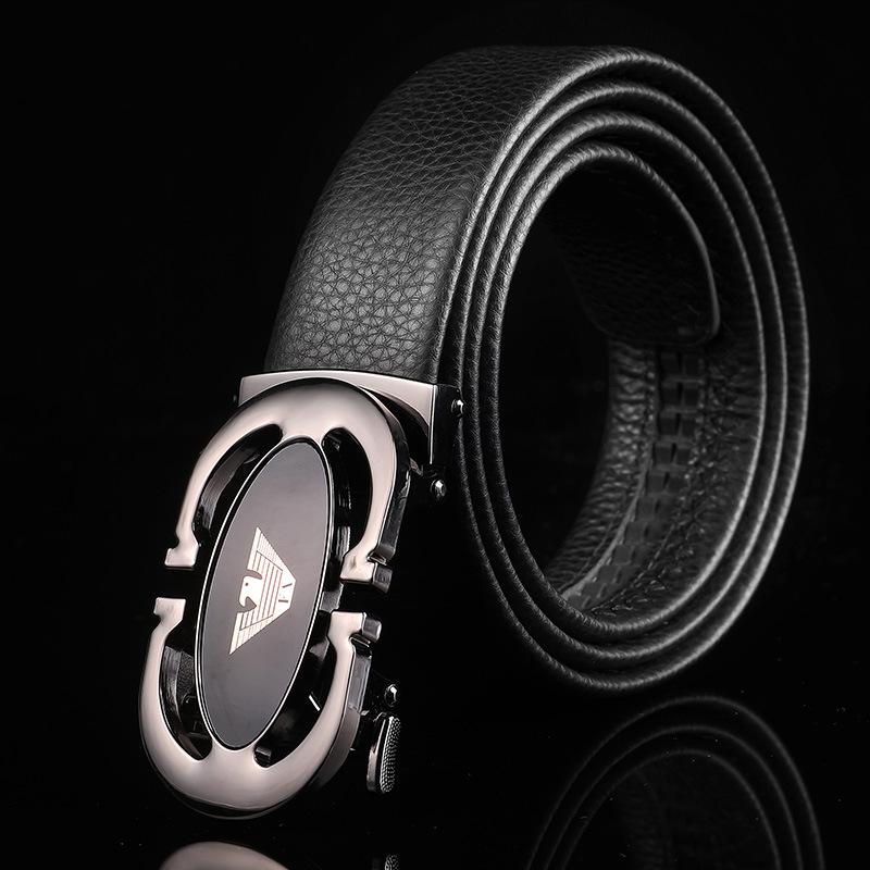 FA casual cowhide men's belt 2021 new leather automatic buckle trendy belt