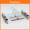 Standard Wardrobe Pants Hanger With Non Slip Stainless Steel Clips For Home Storage And Organization