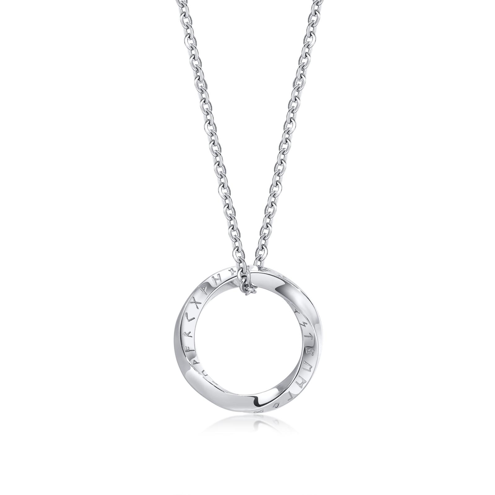 

Ожерелья с подвесками в стиле норвежских викингов Vnox, подвеска-треугольник Мебиуса для мужчин из нержавеющей стали, геометрический воротник Vegvisir Nordic Valknut 60cm