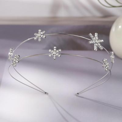 Koreanisches doppellagiges Stirnband mit Strassstern: Elegantes & Stilvolles Tägliches Haaraccessoire