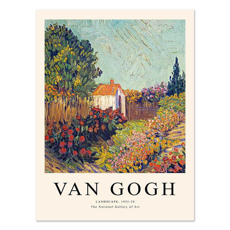 Van Gogh Matisse Picasso William Poster Drucke Raumdekoration Abstrakte Leinwandmalerei Blumenwandkunst für Wohnzimmer Wohnkultur