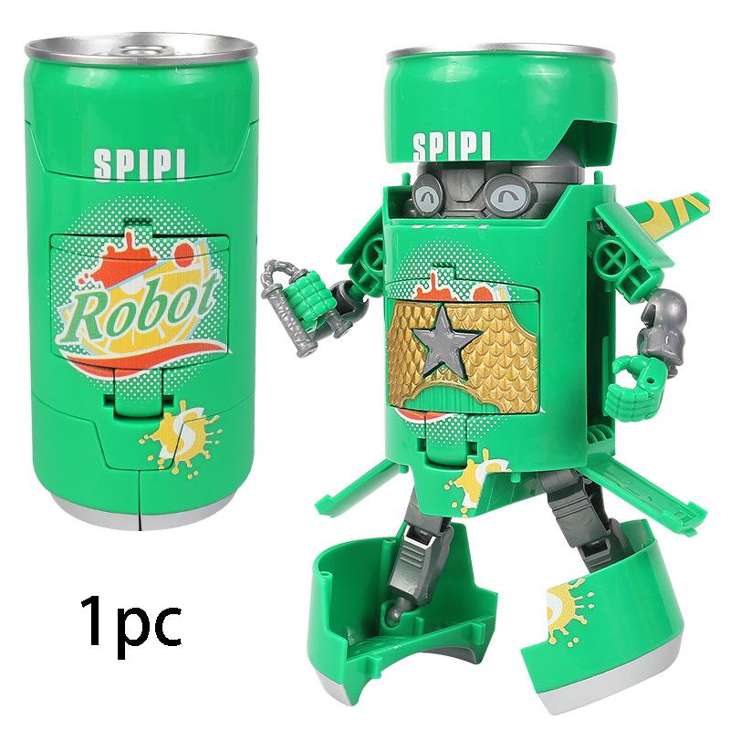 Банка Колы Трансформируемый Напиток Сода Робот, Самурай Кинг Конг Игрушка для Мальчика Подарок