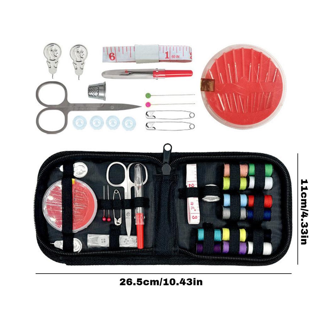 Portable Sewing Kit – 27-Piece Compact Travel Sewing Organizer (Small Size)The Product Color Is Random