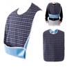 Waterproof Adult Mealtime Bibs PVC Disability Aid Aprons Clothes Bib  Holding the Leaked Food