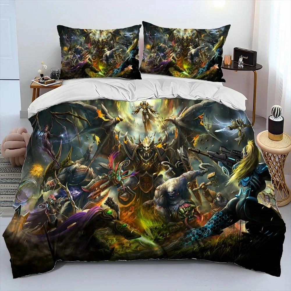 

Modern Trendy king Queen Comforter Quilt 3D HD StarCraft Game Gamer PC Bed Size kids Comforter (quilt)-EU Single(135*200cm)3pcs