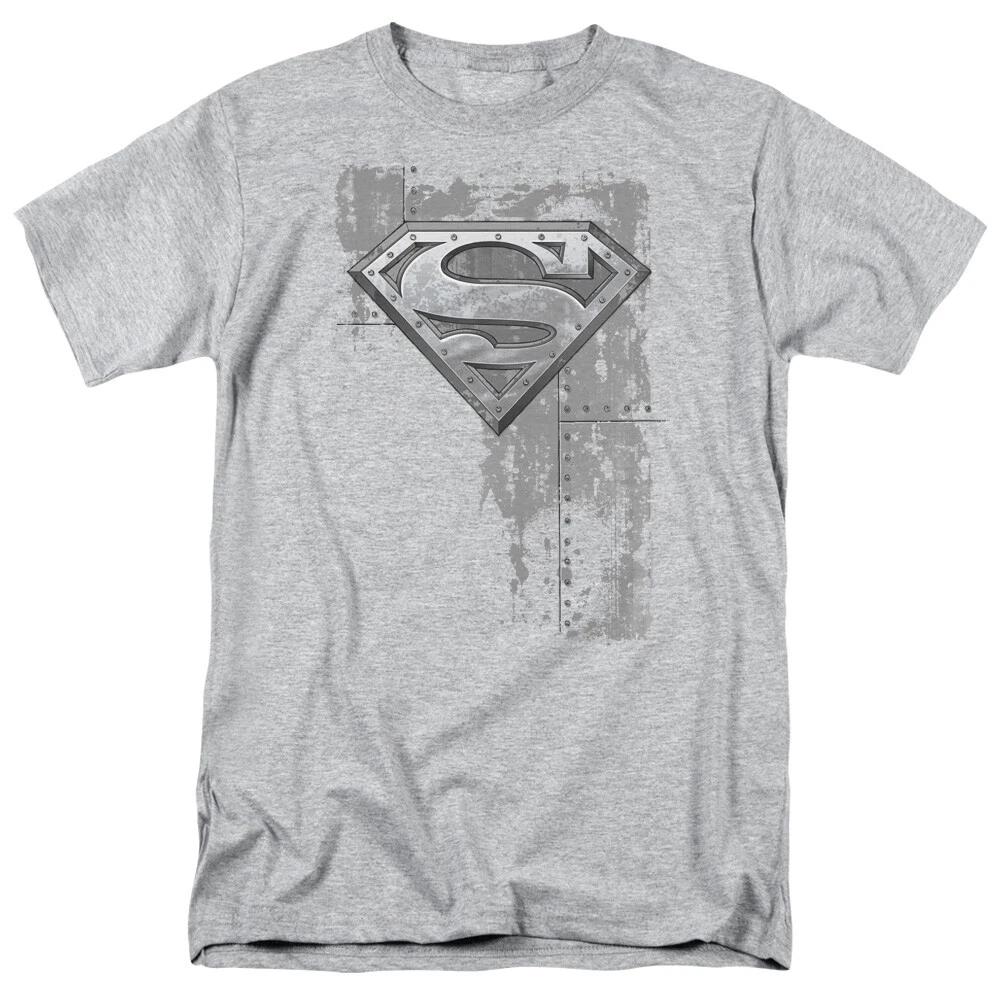 Superman  Riveted Metal  T-Shirt - Regular or Tank - to 5X 4XL