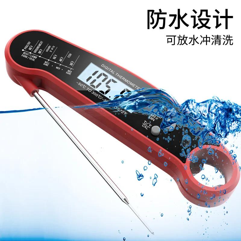 Foldable temperature food thermometer Kitchen oven roast thermometer Meat barbecue