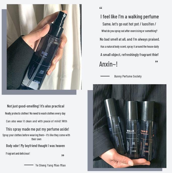 Long-lasting Clothing Deodorizer Spray for Eliminating Sweat and Bad Odors - Unisex Fragrance for Wardrobes and Clothes