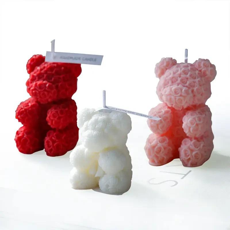 Exclusive Creative Rose Bear Scented Candle - Home Fragrance with 0.01 Free Shipping