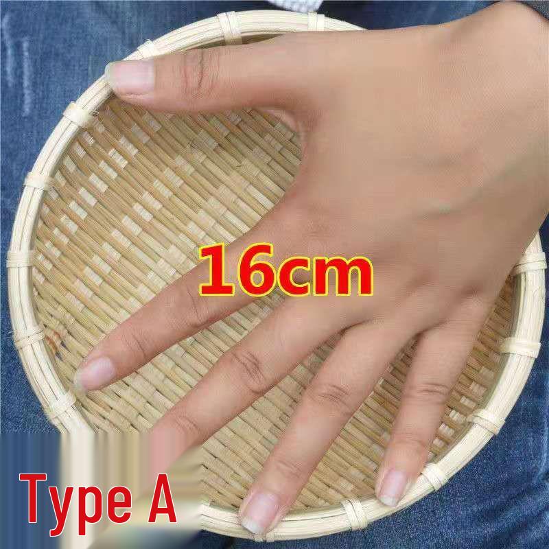 Bamboo Farmhouse Winnowing Basket & Sifter for Drying, Washing, and Steamed Buns