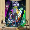 FFinal Space Cartoon Anime Colorful Tapestry Wall Hanging Wall Hanging Bohemian Wall Tapestries Mandala Wall Hanging Sheets