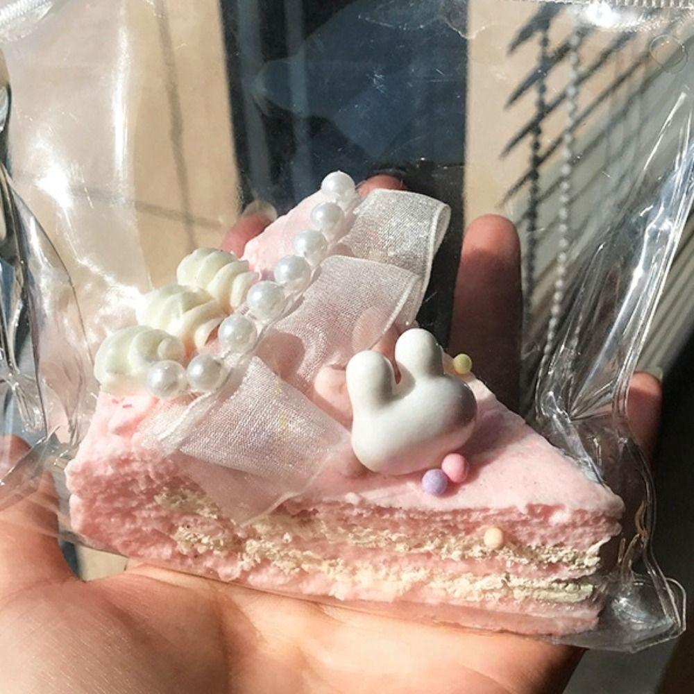 Mini Cute Cake Squishy Fingertip Toy Chocolate Cheese Slow Rebound Toy for Kid Gifts