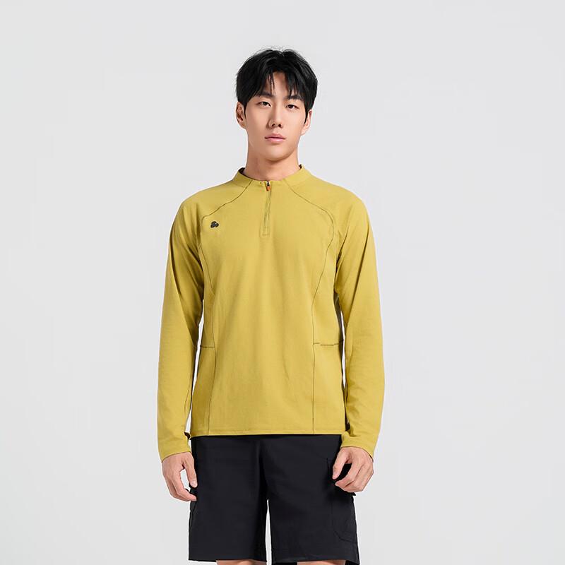 SCALER Men's Outdoor Breathable Stand-Collar Long-Sleeve T-Shirt