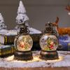 USB Concert Snow Globe Christmas Ornament - Luminous Resin Lantern with Golden Horse